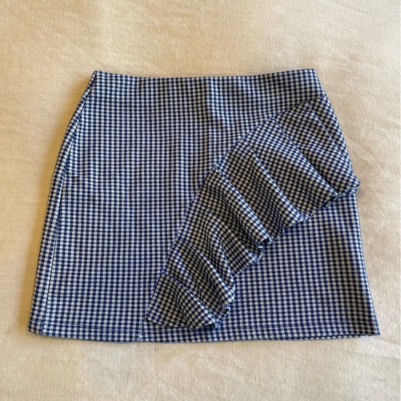Preppy white and blue TopShop skirt - Picture 1 of 3